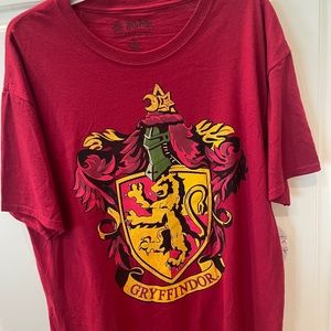 Harry Potter Gryffindor Marron Men's T-shirt Size Large BRAND NEW WITH TAGS